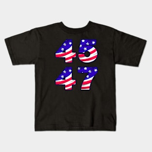 45 47 TRUMP PRESIDENT Kids T-Shirt